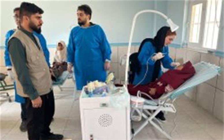 ارائه خدمات گروه جهادی دندان‌پزشکی کیش به بیش از ۳۰۰ نفر در بشاگرد