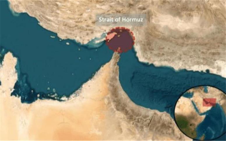 گزارش حادثه برای یک کشتی در تنگه هرمز