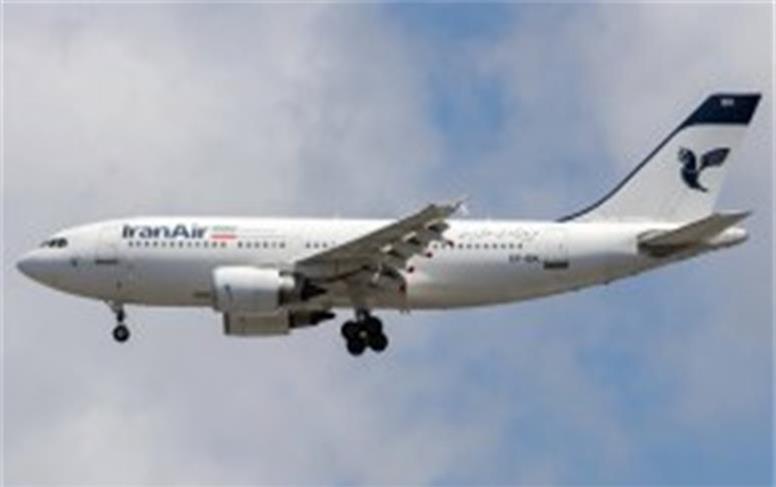 ورود هواپیمای پهن‌پیکر ایرباس A310 ایران‌ایر به فرودگاه بین‌المللی کیش در مسیر کیش- مشهد-کیش